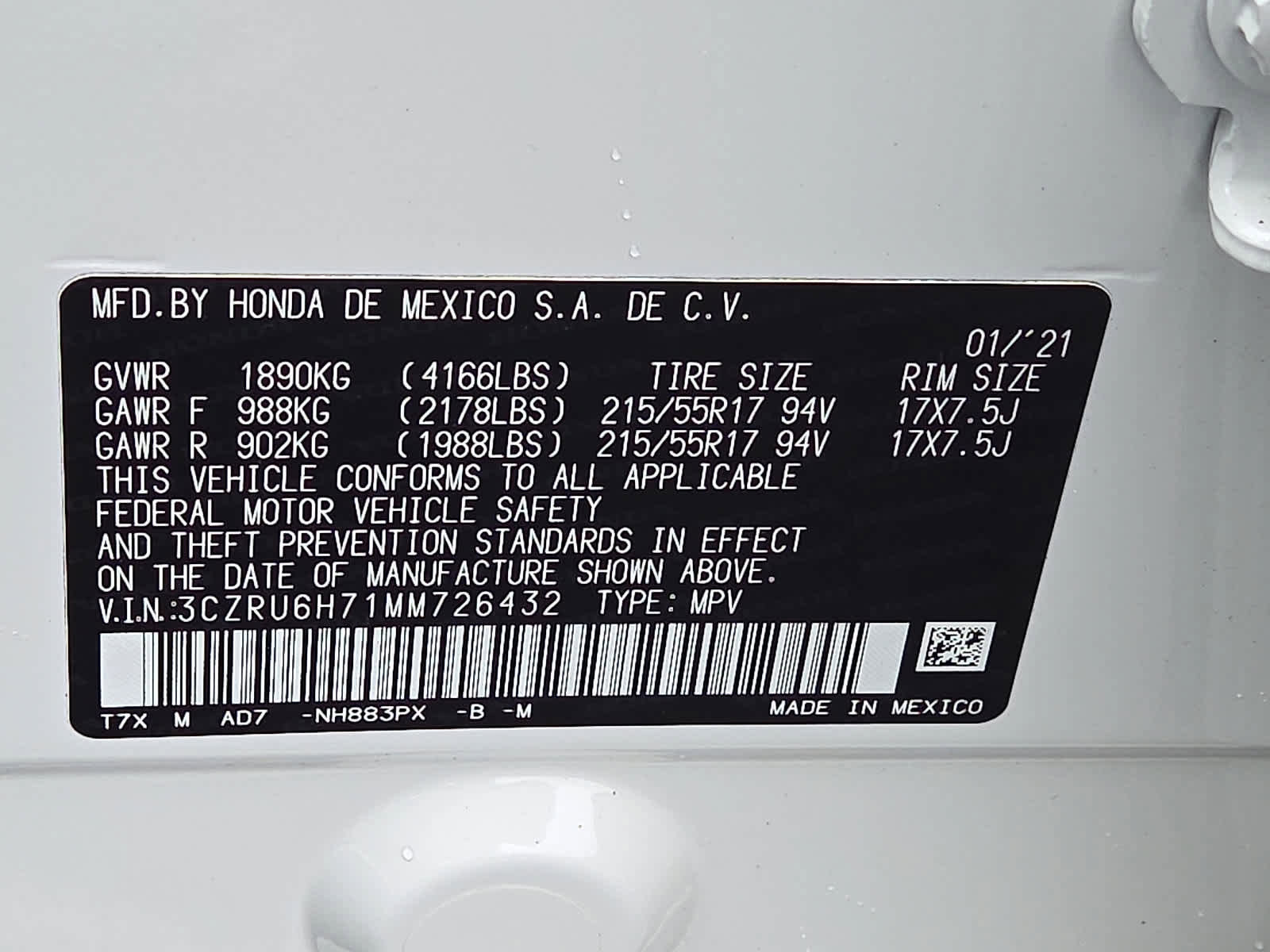 Used 2021 Honda HR-V EX-L image 26