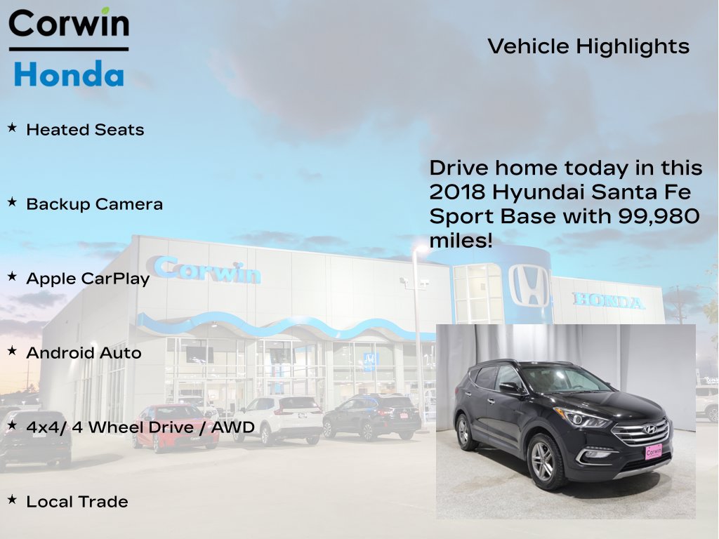Used 2018 Hyundai Santa Fe Sport w/ 2.4L Value Package 02 AWD/4WD image 6