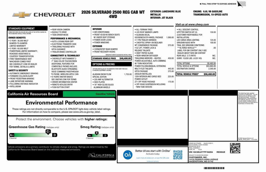 New 2026 Chevrolet Silverado 2500 W/T image 5