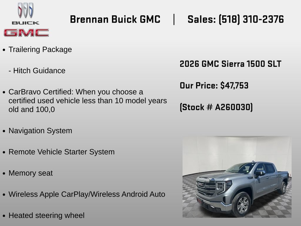 Certified 2026 GMC Sierra 1500 SLT AWD/4WD image 6