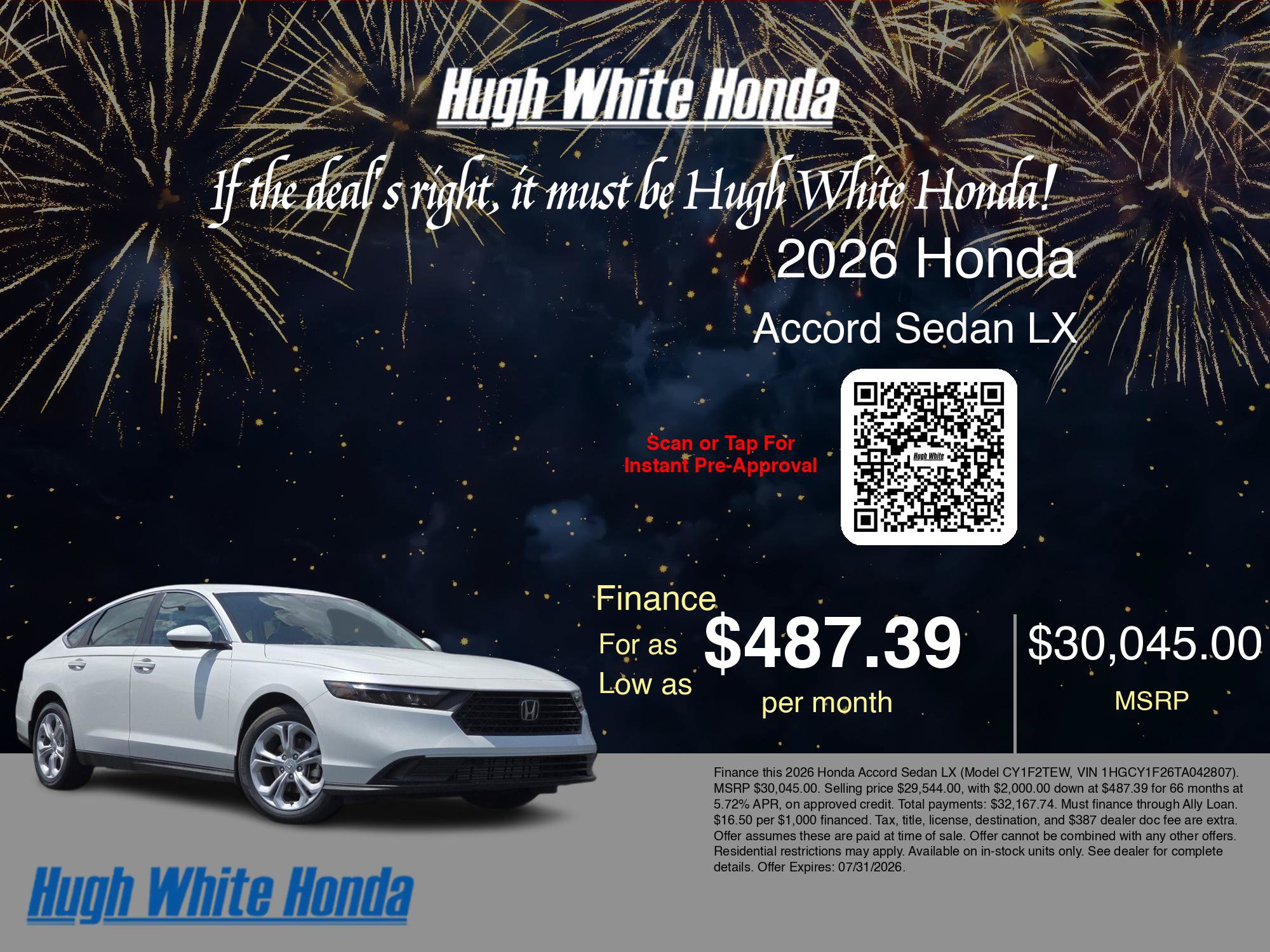 New 2026 Honda Accord LX image 6