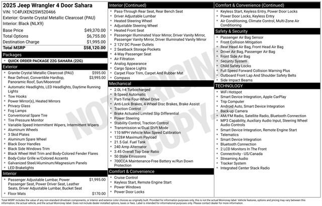 Used 2025 Jeep Wrangler Sahara image 3