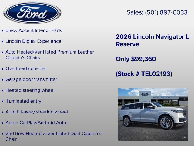 New 2026 Lincoln Navigator L Reserve AWD/4WD image 29