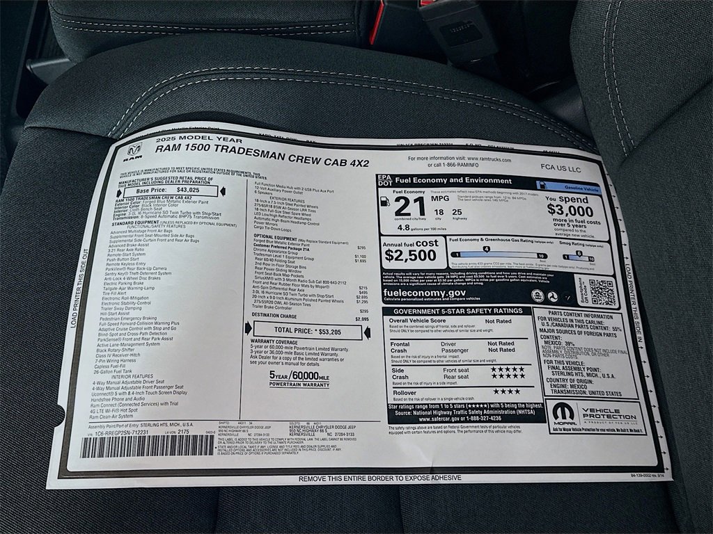 New 2025 RAM 1500 Tradesman image 20