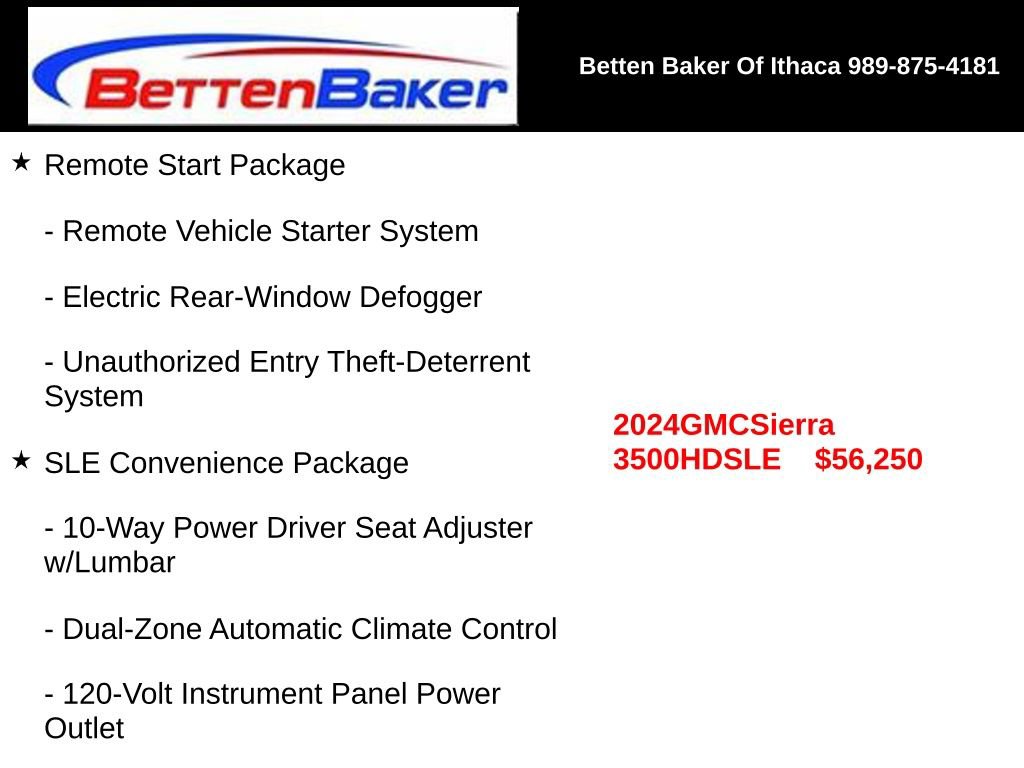 Used 2024 GMC Sierra 3500 SLE w/ SLE Value Package AWD/4WD image 4