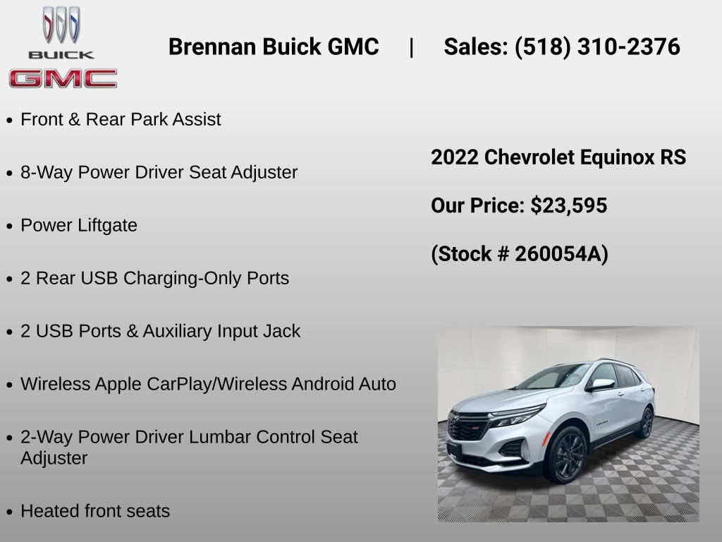 Certified 2022 Chevrolet Equinox RS AWD/4WD image 12