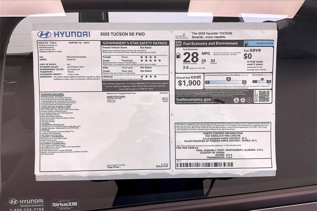 New 2025 Hyundai Tucson SE image 14