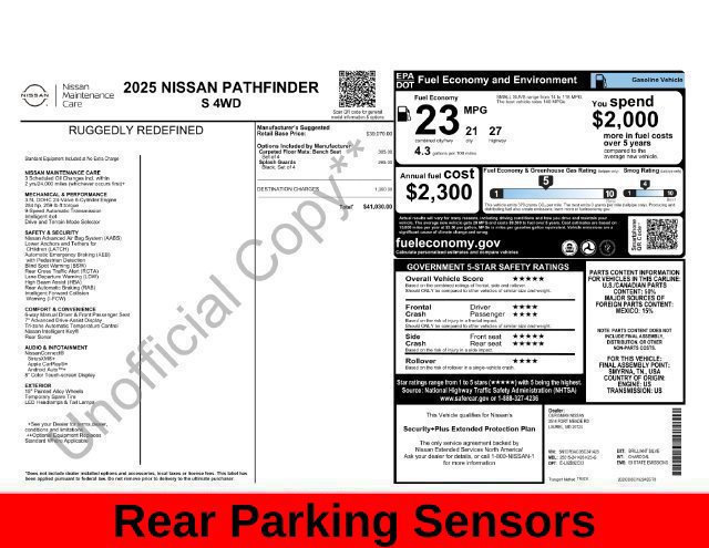 Used 2025 Nissan Pathfinder S AWD/4WD image 42