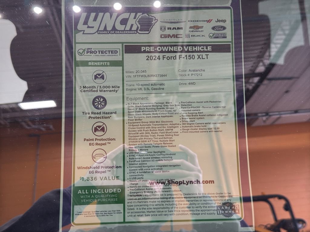 Used 2024 Ford F150 XLT w/ Equipment Group 302A MID image 39