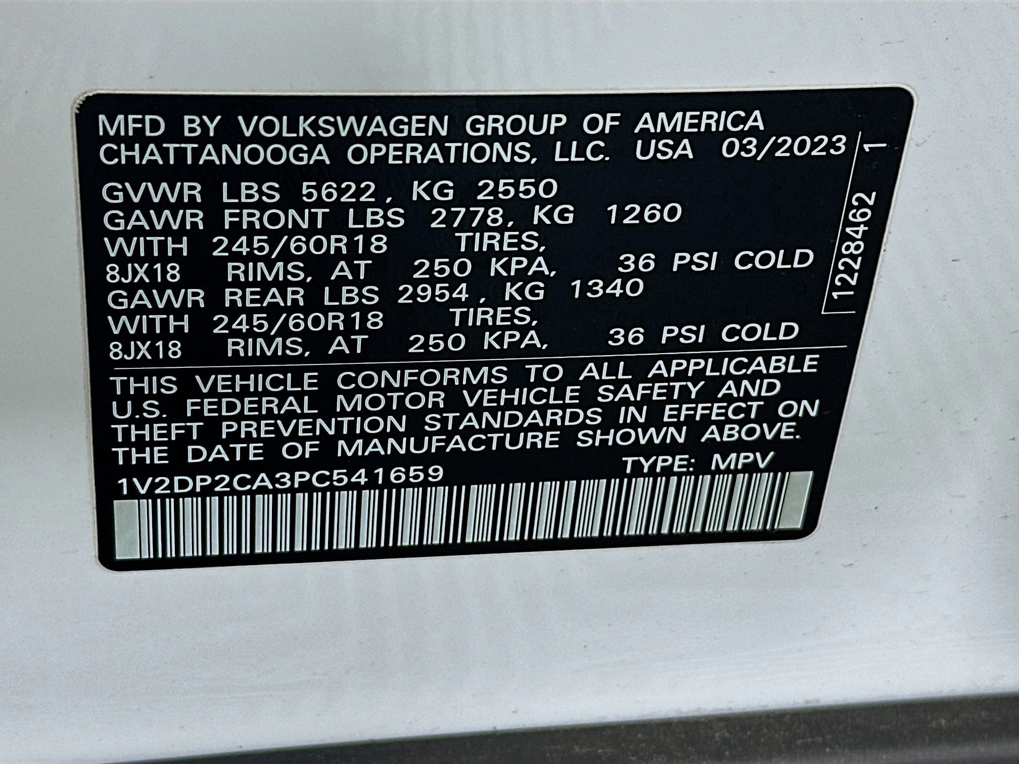 Used 2023 Volkswagen Atlas SE FWD image 12