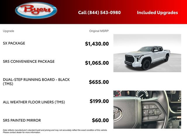 New 2026 Toyota Tundra SR5 w/ SX Package image 5