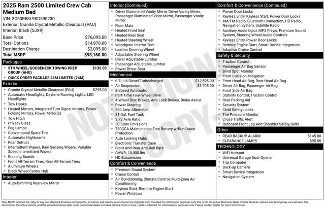 New 2025 RAM 2500 Limited AWD/4WD image 26