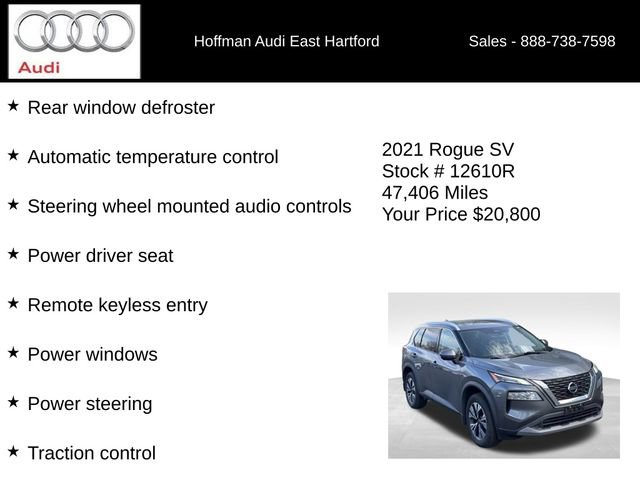 Used 2021 Nissan Rogue SV w/ Premium Package image 3