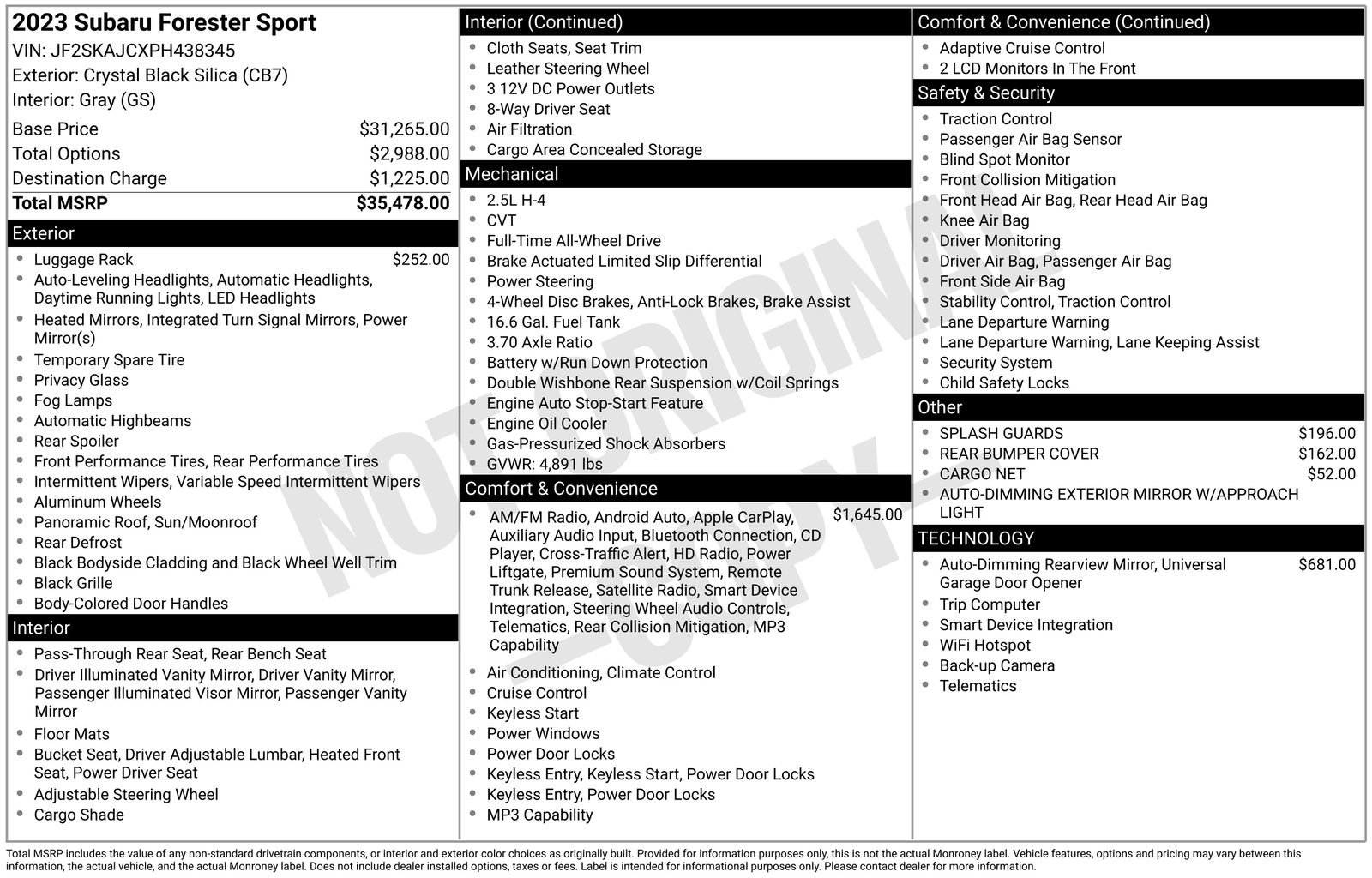 Certified 2023 Subaru Forester Sport image 25