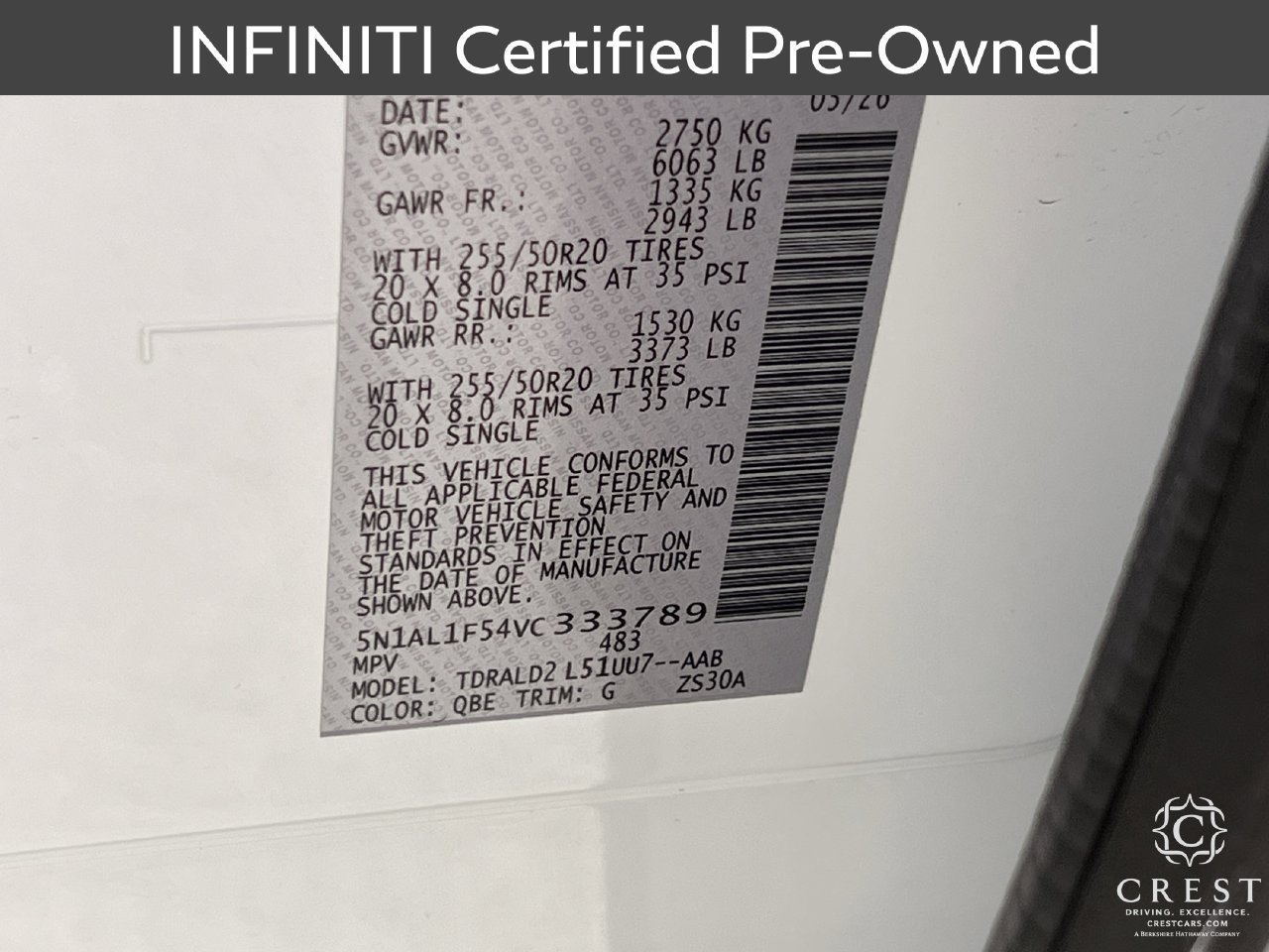 Certified 2027 INFINITI QX60 Luxe w/ Cargo Package FWD image 32