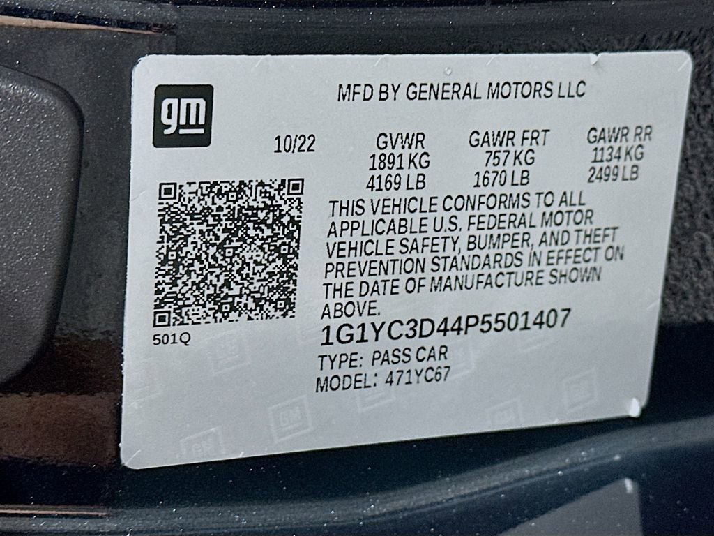 Used 2023 Chevrolet Corvette Stingray Premium Conv w/ Z51 Performance Package image 34