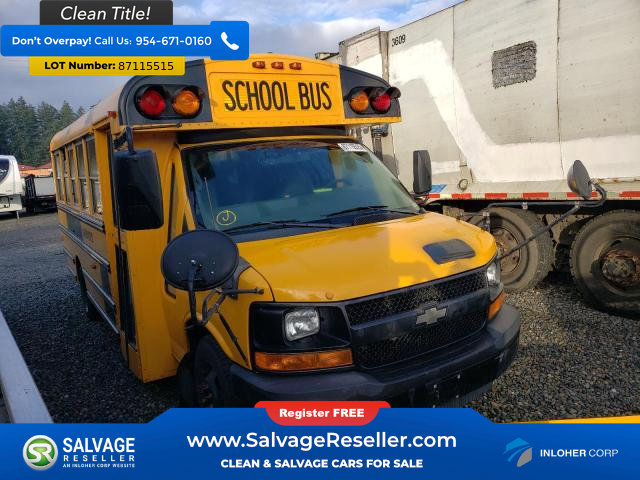 Used 2011 Chevrolet Express 3500 Extended w/ School Bus Package