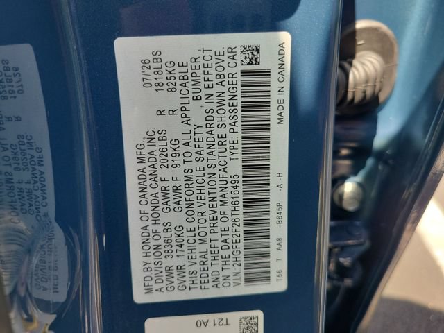 New 2026 Honda Civic LX image 39