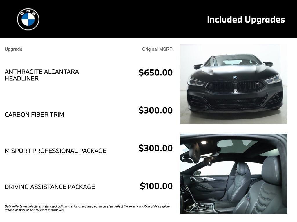 Certified 2024 BMW M850i Gran Coupe xDrive w/ M Sport Professional Package image 4