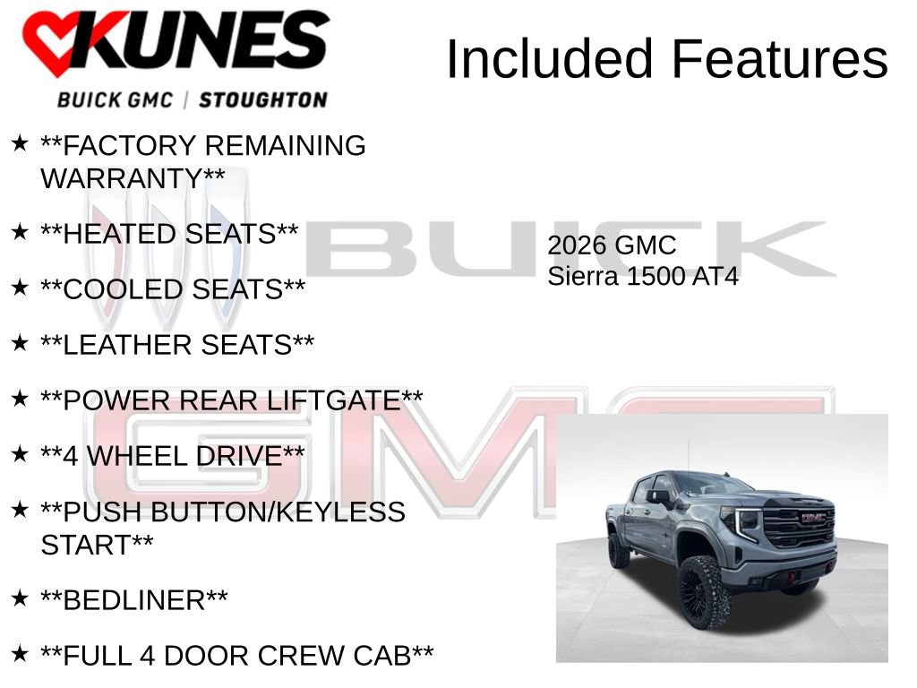 New 2026 GMC Sierra 1500 AT4 w/ Technology Package image 3