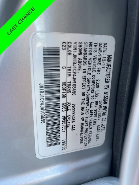 Used 2018 Nissan Rogue Sport S w/ S Appearance Package image 30