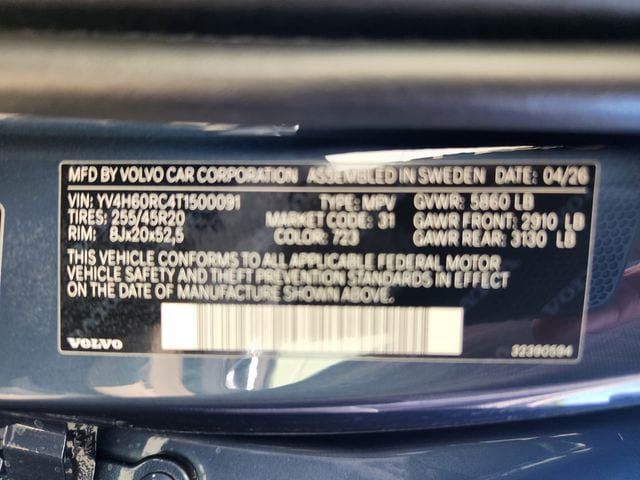 New 2026 Volvo XC60 T8 Plus w/ Protection Package Premier AWD/4WD image 24