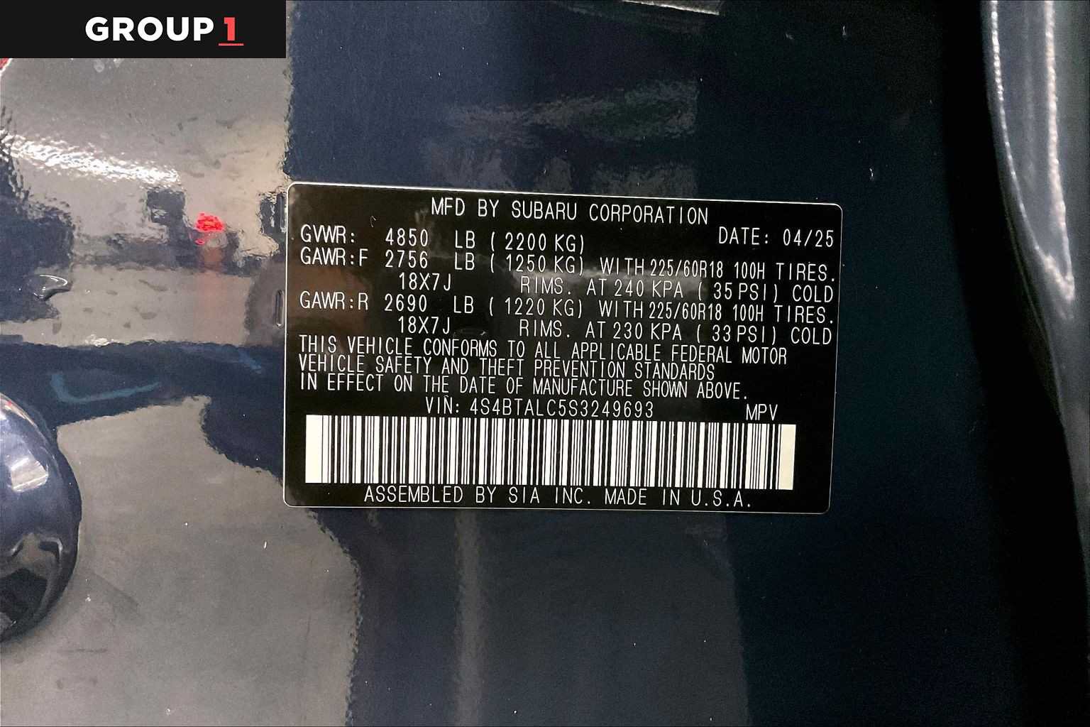 Certified 2025 Subaru Outback Onyx Edition AWD/4WD image 36