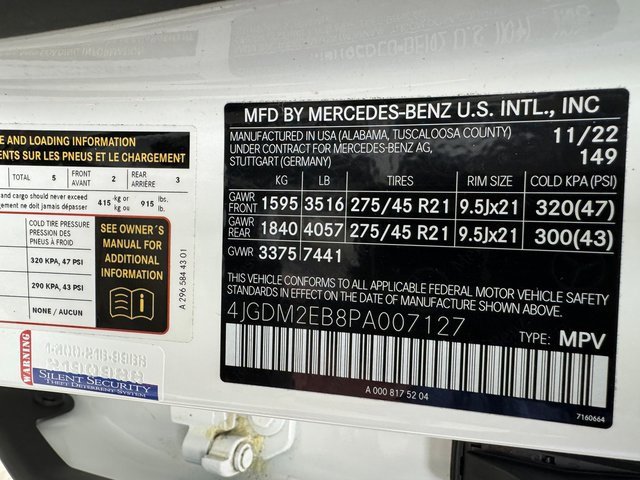 Certified 2023 Mercedes-Benz EQS 450+ 4MATIC SUV image 29