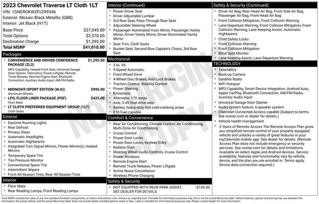 Certified 2023 Chevrolet Traverse LT FWD image 6