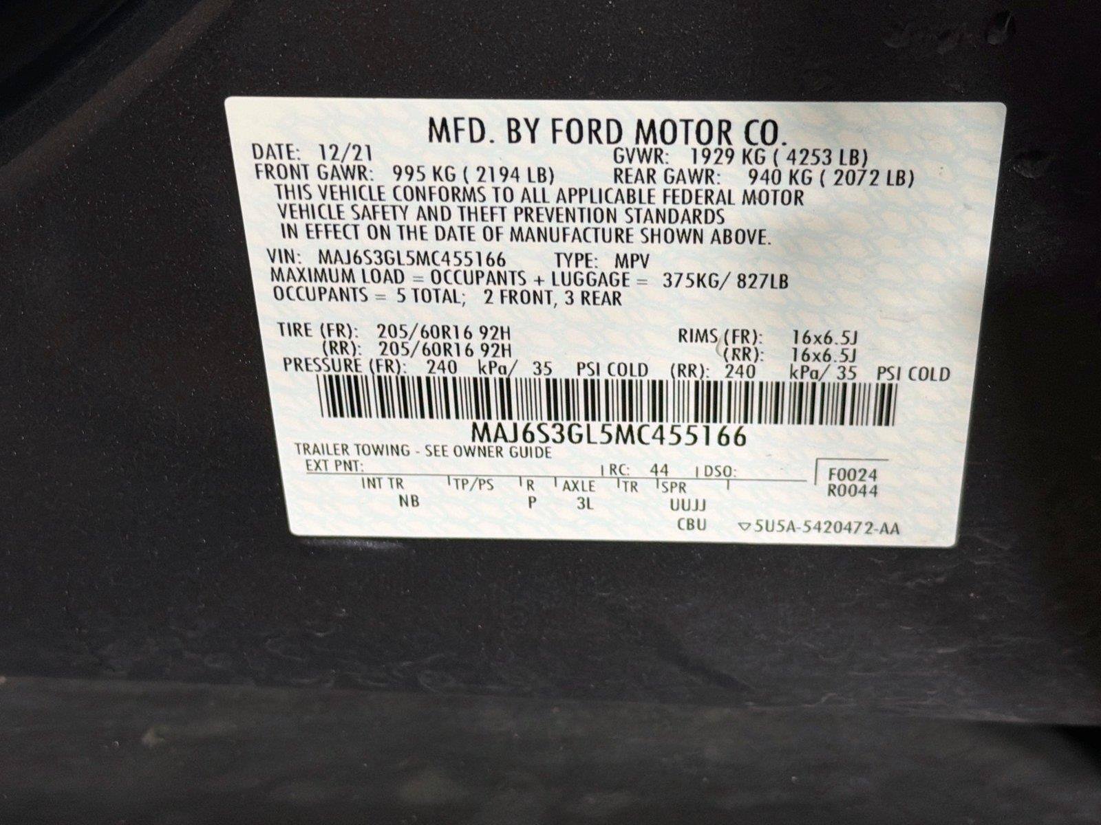Used 2021 Ford EcoSport SE AWD/4WD image 38