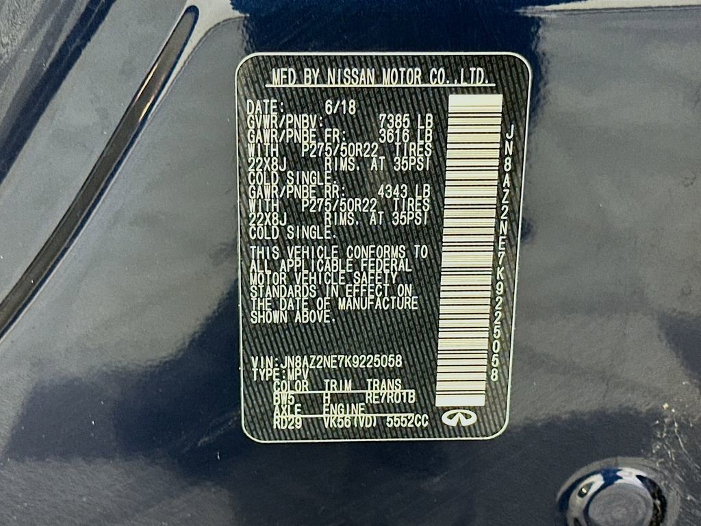 Used 2019 INFINITI QX80 Luxe w/ 22" Wheel Package AWD/4WD image 35