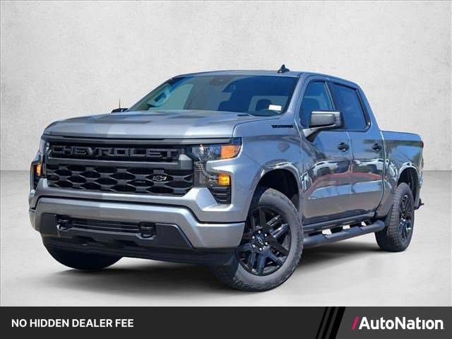 New 2026 Chevrolet Silverado 1500 Custom w/ Turbomax Blackout Package RWD image 1
