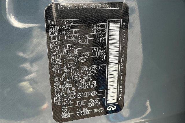 Used 2023 INFINITI QX55 Luxe w/ Cargo Package image 19