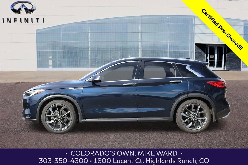 Certified 2021 INFINITI QX50 Autograph w/ Premium White Leather Package image 2