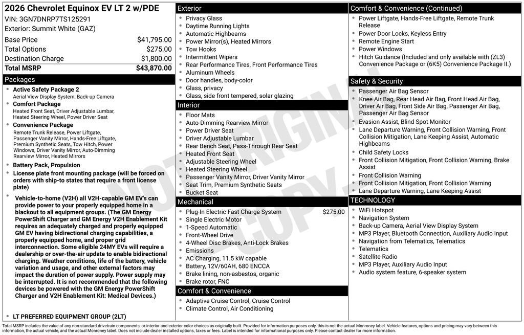 New 2026 Chevrolet Equinox EV LT FWD image 10