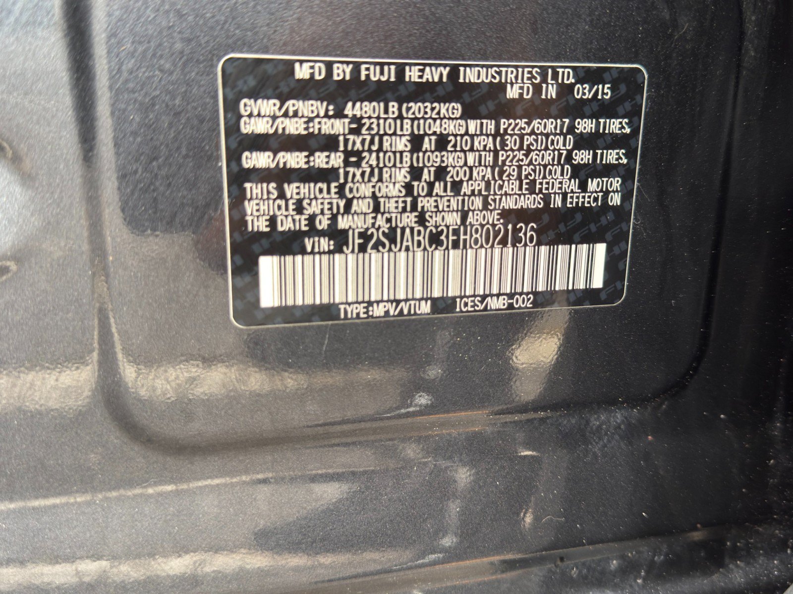 Used 2015 Subaru Forester 2.5i w/ Alloy Wheel Package AWD/4WD image 37
