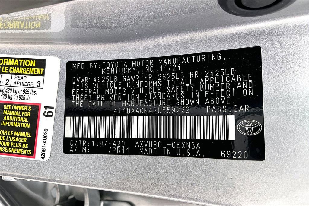 Used 2025 Toyota Camry LE FWD image 42