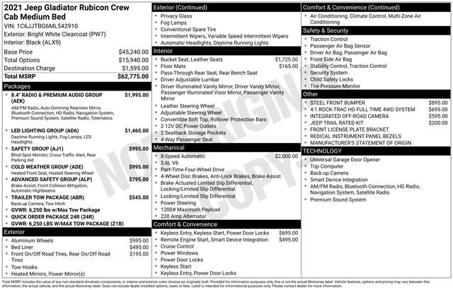 Used 2021 Jeep Gladiator Rubicon image 6