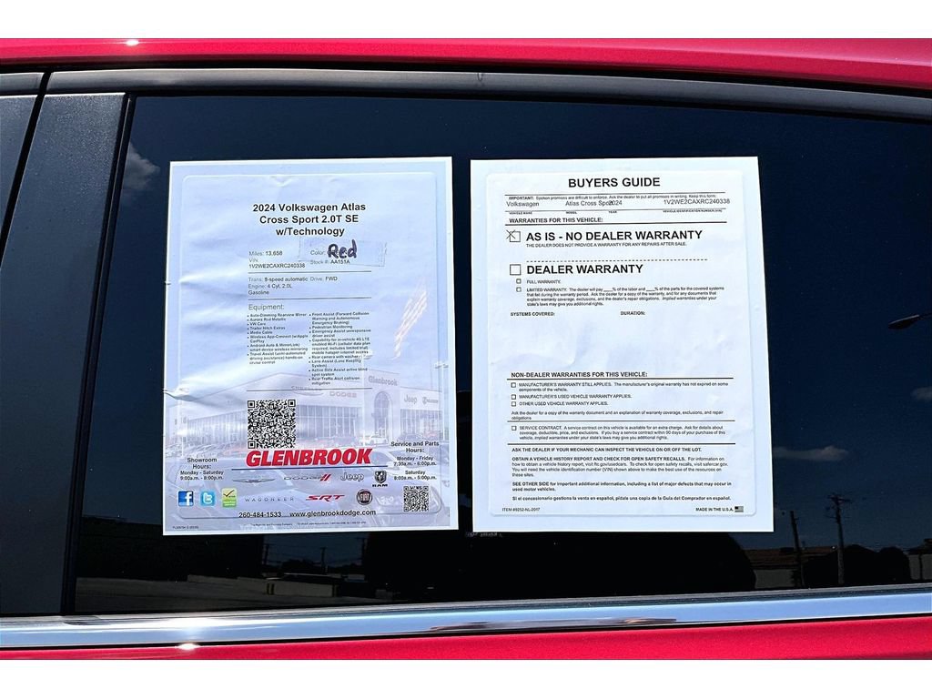 Used 2024 Volkswagen Atlas Cross Sport SE FWD image 57