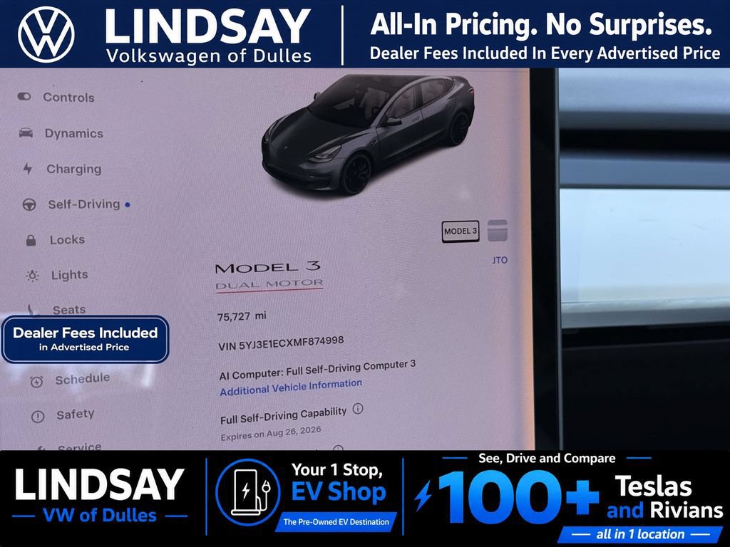 Used 2021 Tesla Model 3 Performance AWD/4WD image 19