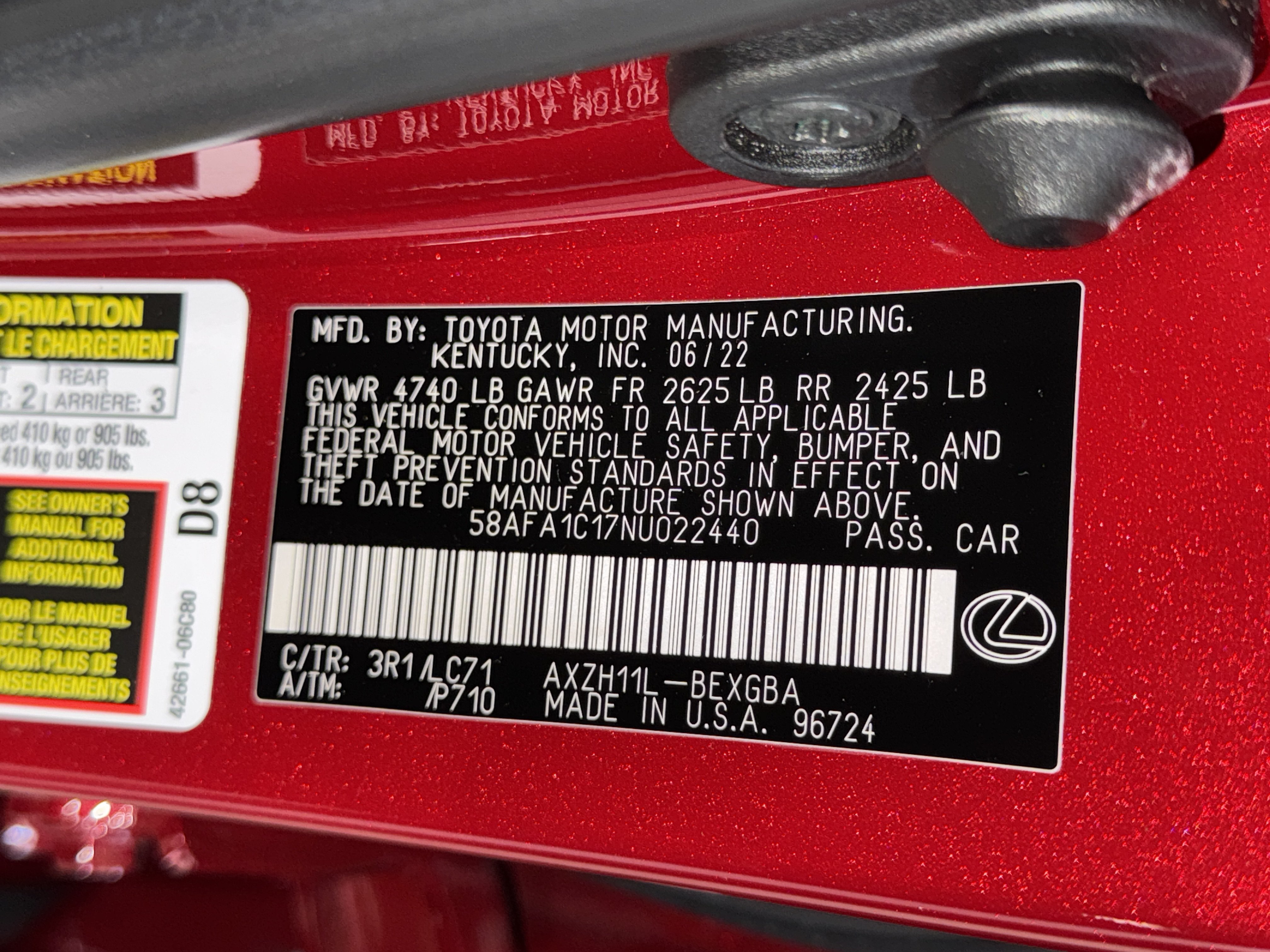 Used 2022 Lexus ES 300h Ultra Luxury w/ Accessory Package 2 FWD image 39