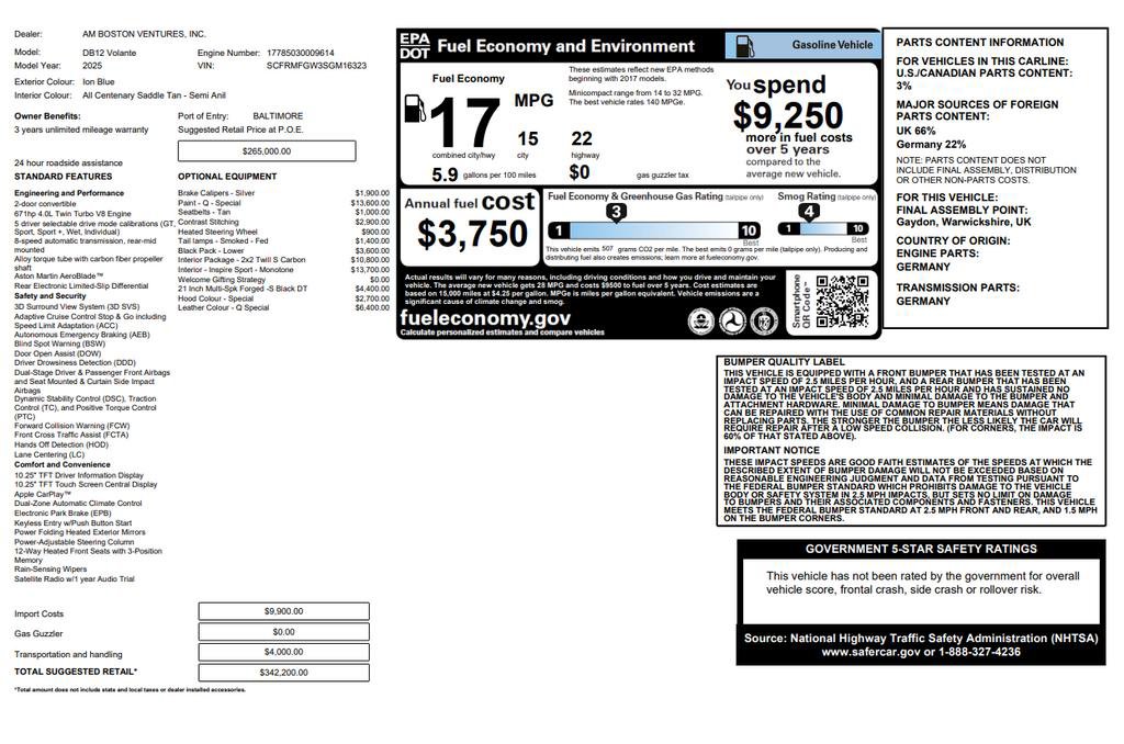 New 2025 Aston Martin DB12 Convertible image 27