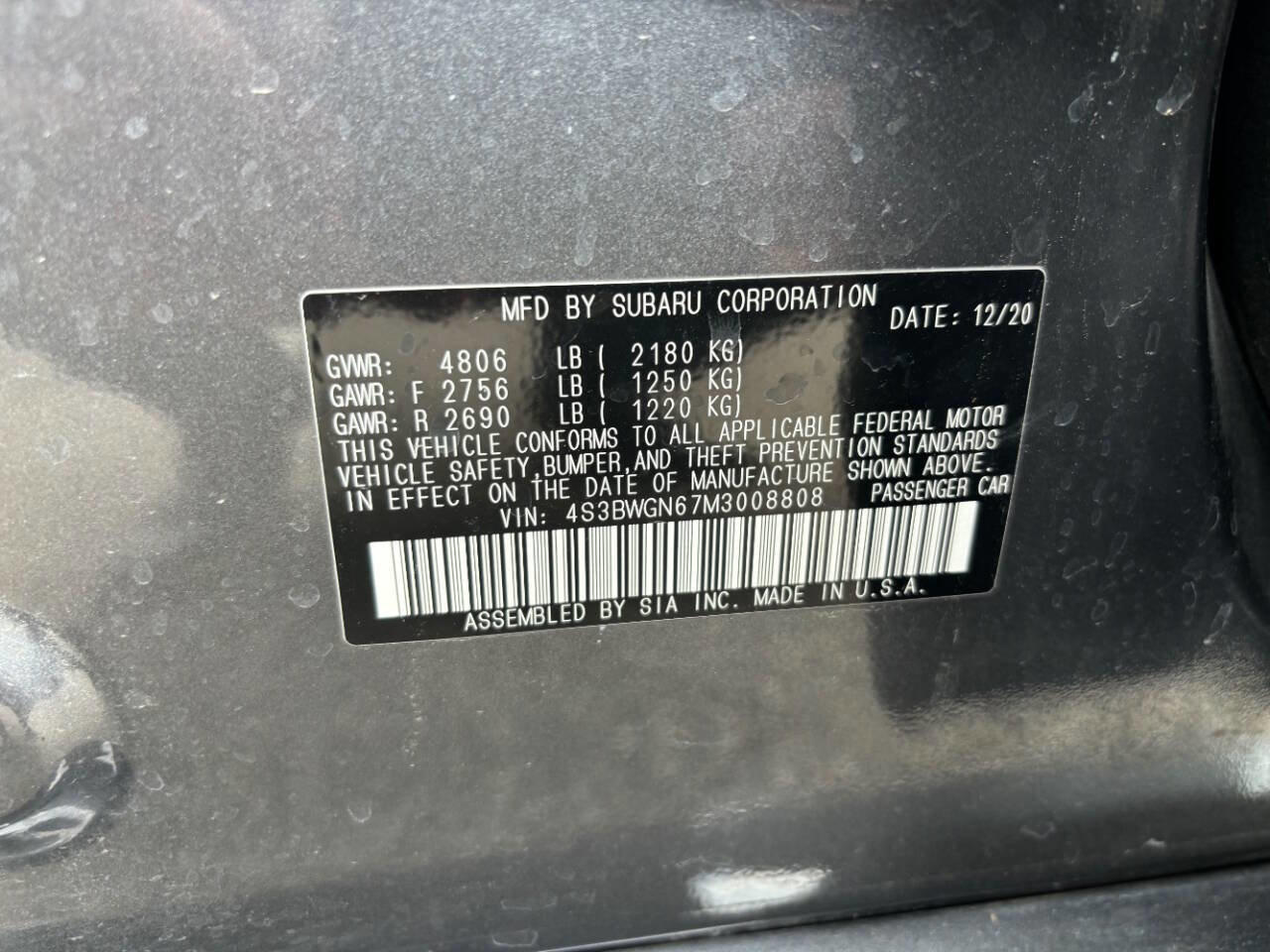 Used 2021 Subaru Legacy Limited XT w/ Popular Package #3 image 33