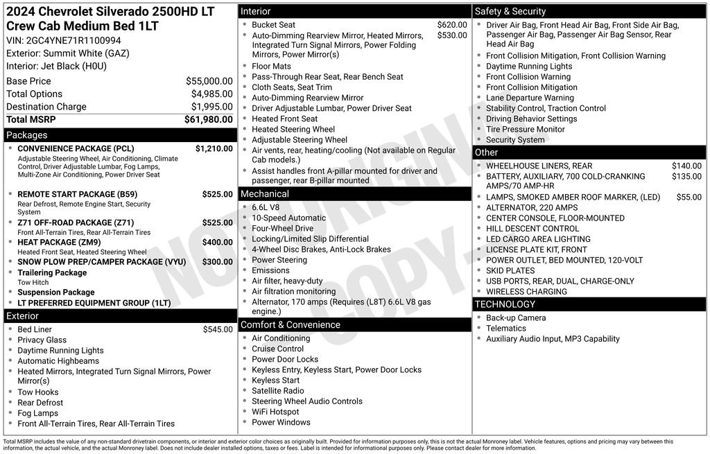 Used 2024 Chevrolet Silverado 2500 LT w/ Convenience Package AWD/4WD image 5