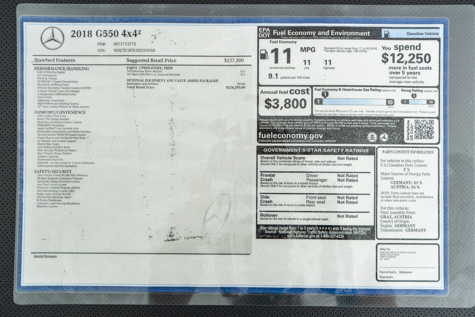 Used 2018 Mercedes-Benz G 550 Squared image 22