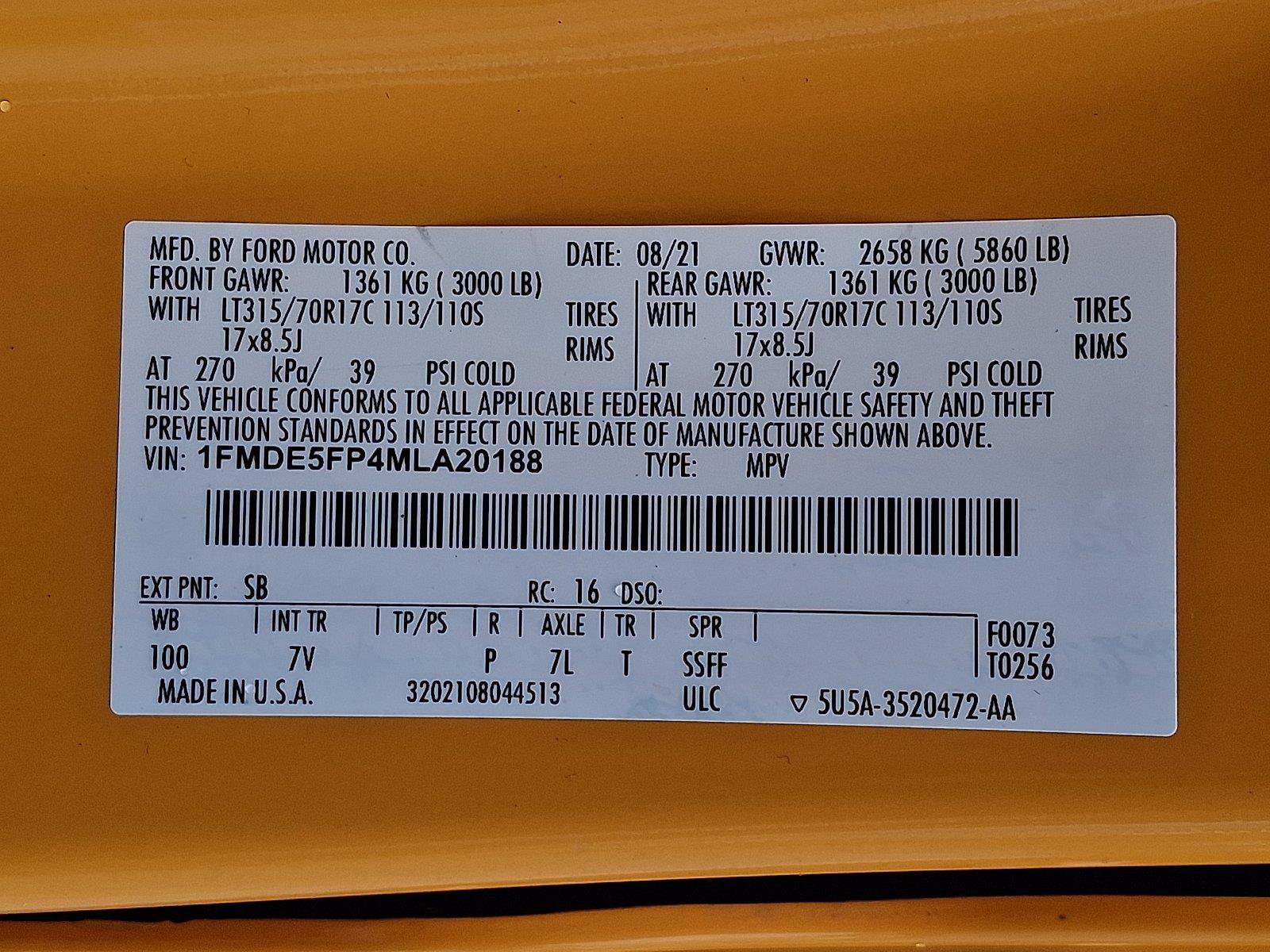 Certified 2021 Ford Bronco First Edition AWD/4WD image 30