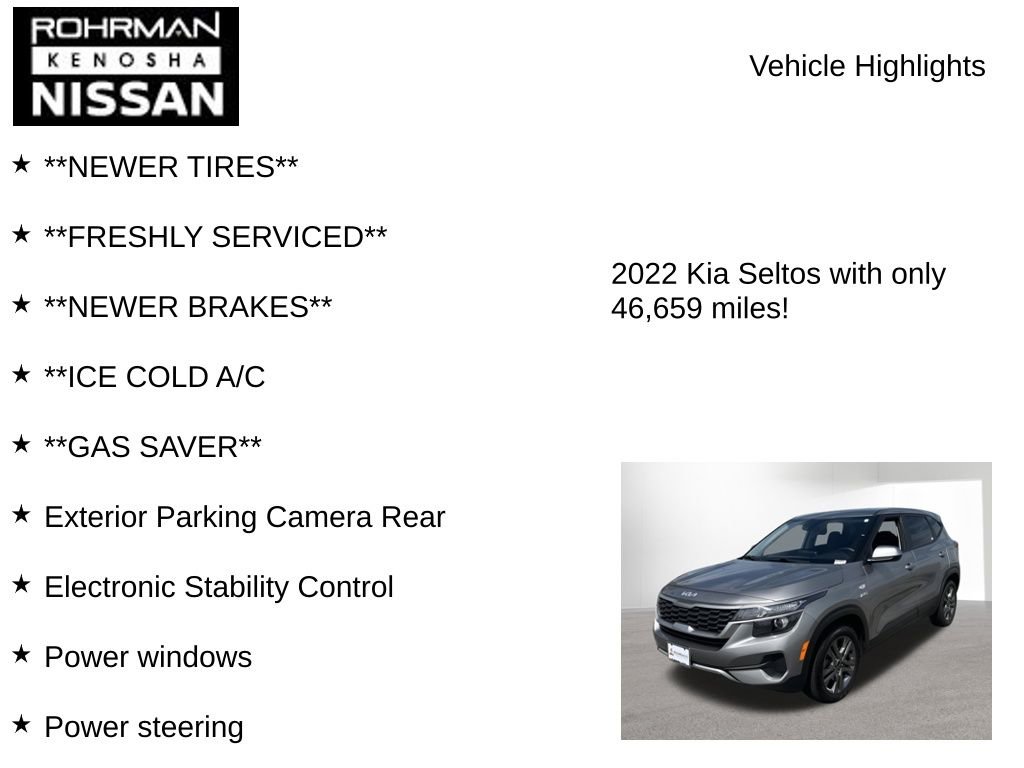 Used 2022 Kia Seltos LX image 7