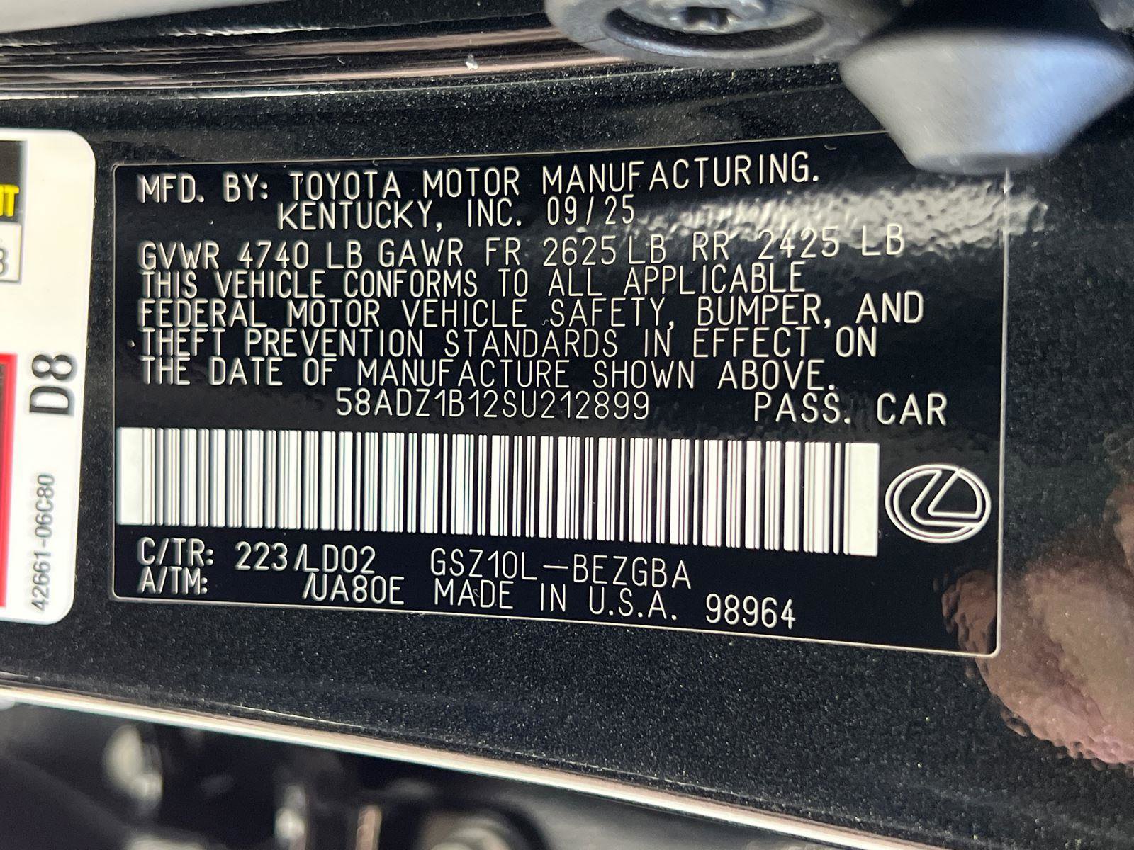 New 2025 Lexus ES 350 w/ Premium Package image 27