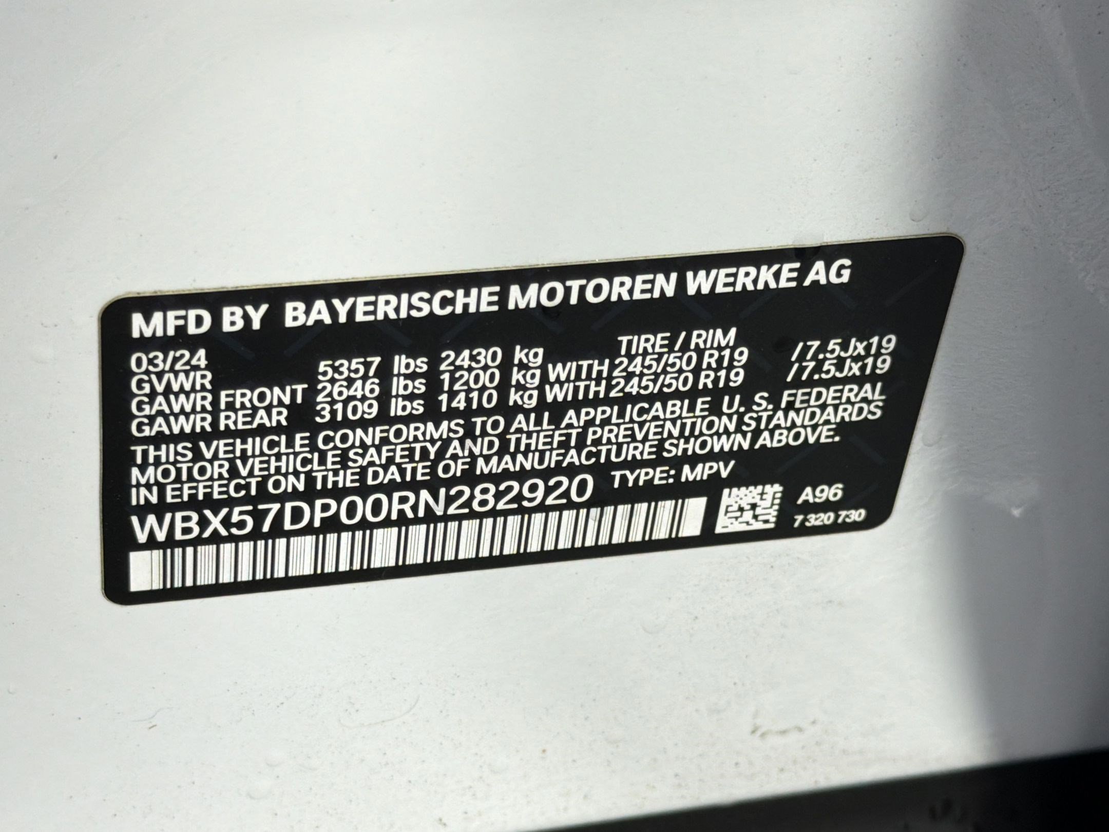 Certified 2024 BMW X3 xDrive30i w/ Convenience Package w/ZPA image 23