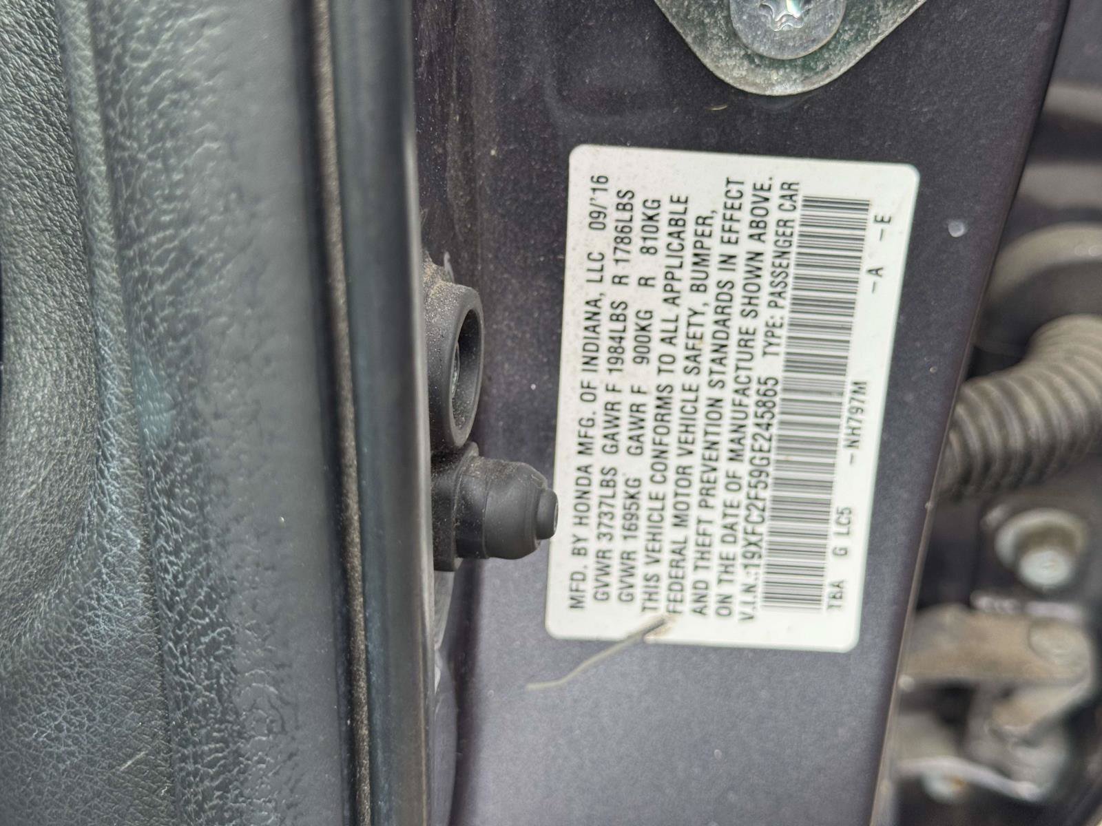 Used 2016 Honda Civic LX image 13